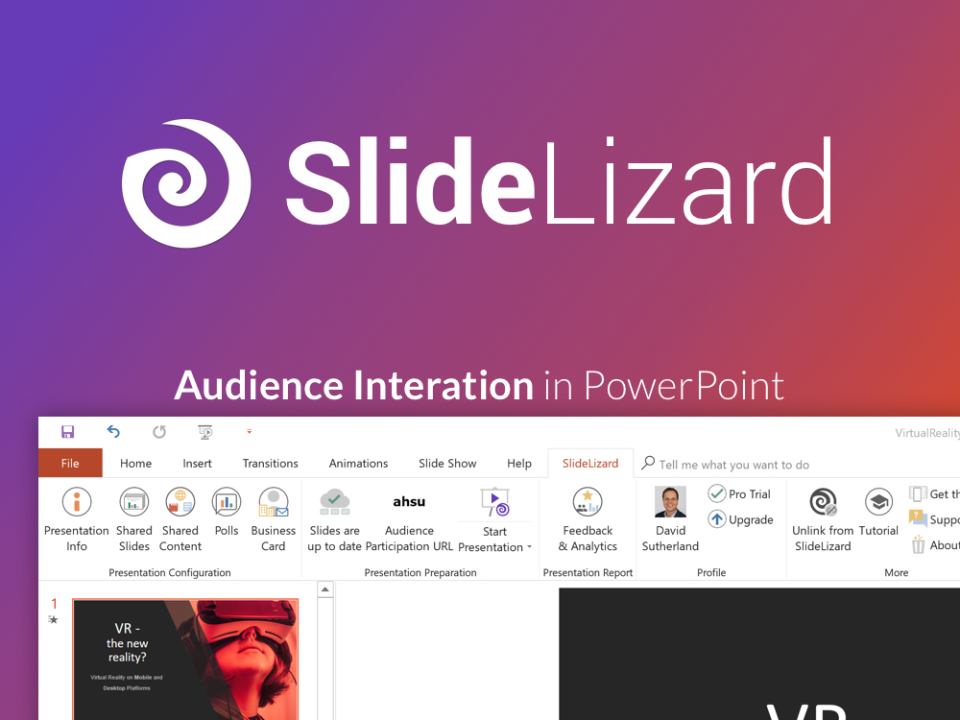screenshot of SlideLizard LIVE